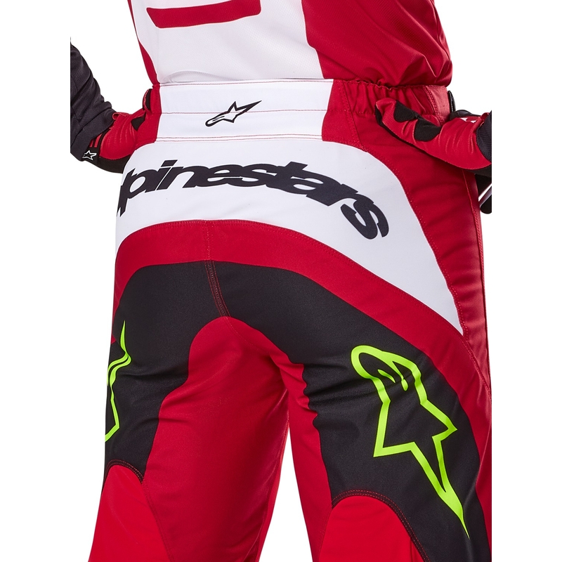 Alpinestars Pantaloni da motocross Fluid Haul Rosso e Nero