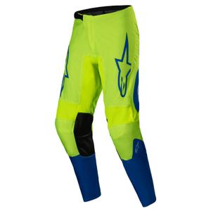 Alpinestars Fluid Haul pantaloni da motocross giallo fluo-blu