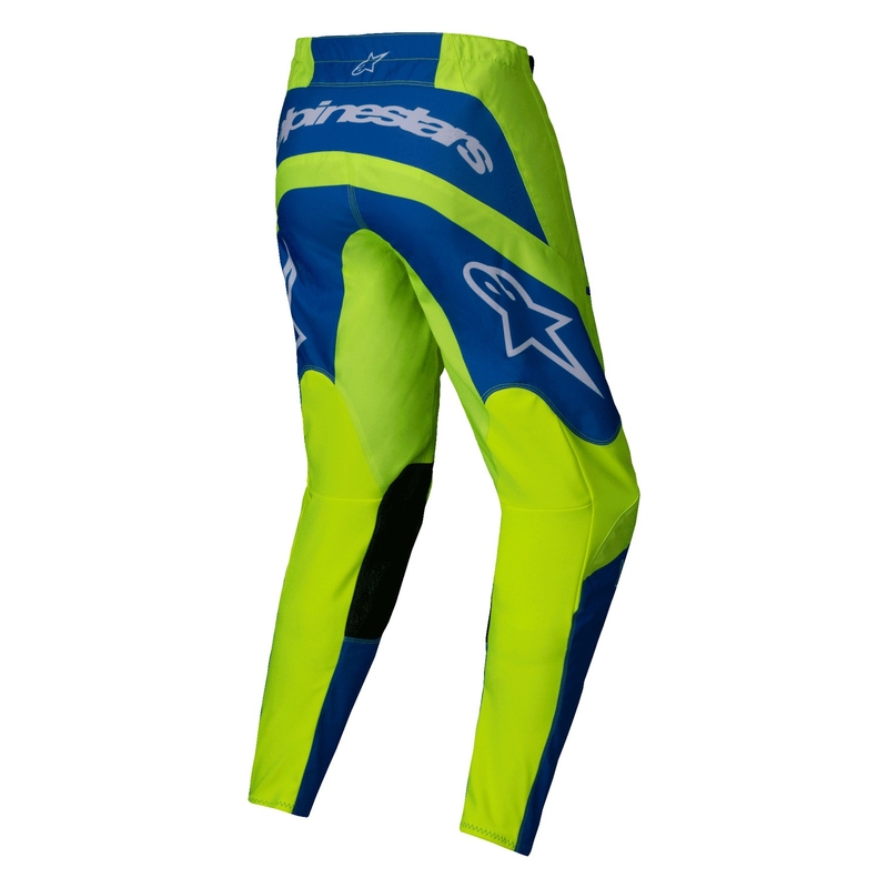 Alpinestars Fluid Haul pantaloni da motocross giallo fluo-blu