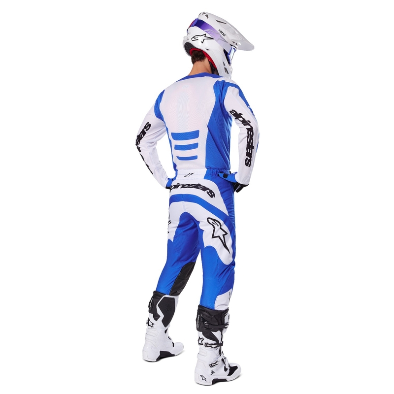 Alpinestars Fluid Haul Pantaloni da motocross blu e bianchi