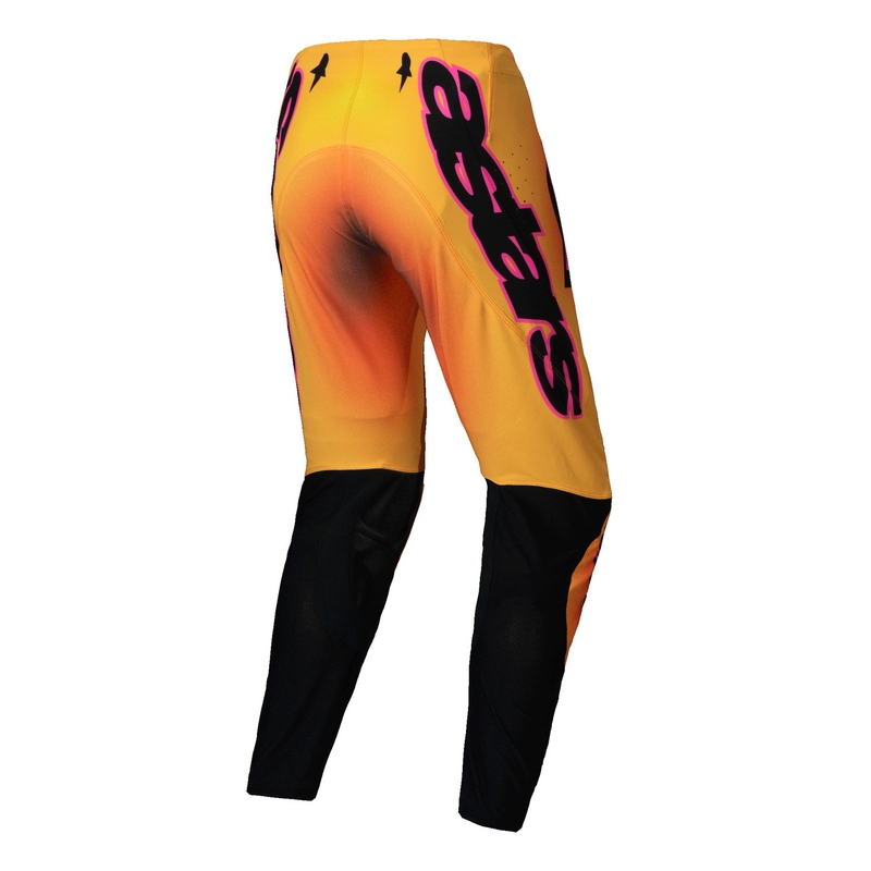 Alpinestars Supertech Lipan Pantaloni da motocross giallo e rosa