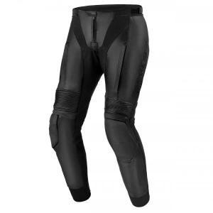 Pantaloni da moto in pelle nera Shima Bandit 2.0