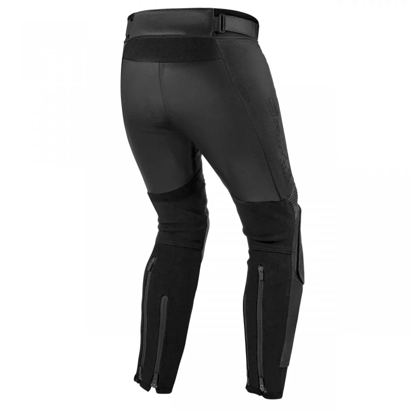 Pantaloni da moto in pelle nera Shima Bandit 2.0