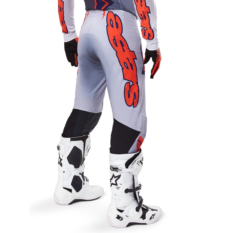 Alpinestars Pantaloni da motocross Supertech Lipan grigio-arancio fluo
