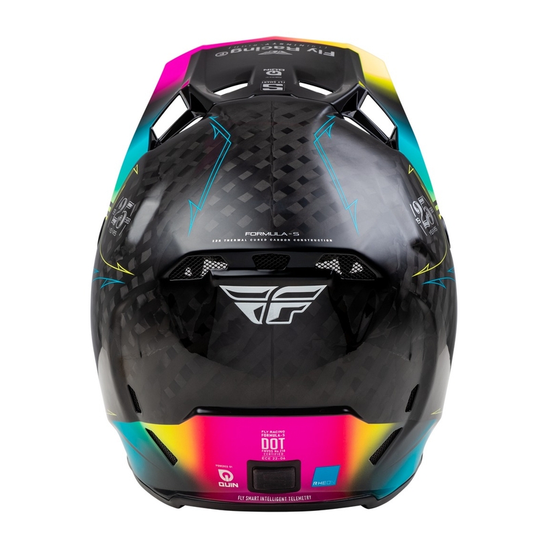 Casco da motocross FLY Racing Formula S nero-blu