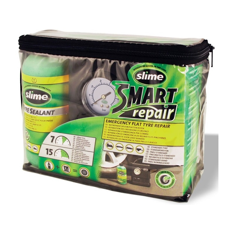 Polo-automatická opravná sada pro defekty osobních vozů Slime Smart Repair