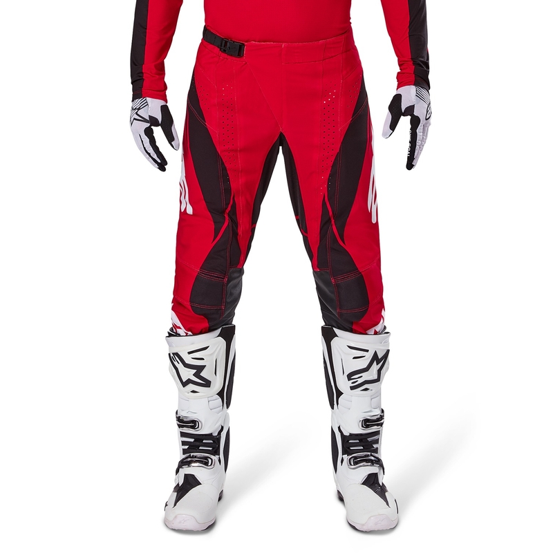 Alpinestars Techstar Dreem Pantaloni da motocross rossi e neri
