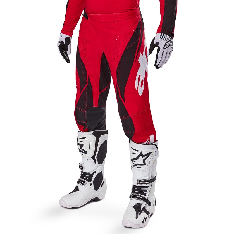 Alpinestars Techstar Dreem Pantaloni da motocross rossi e neri