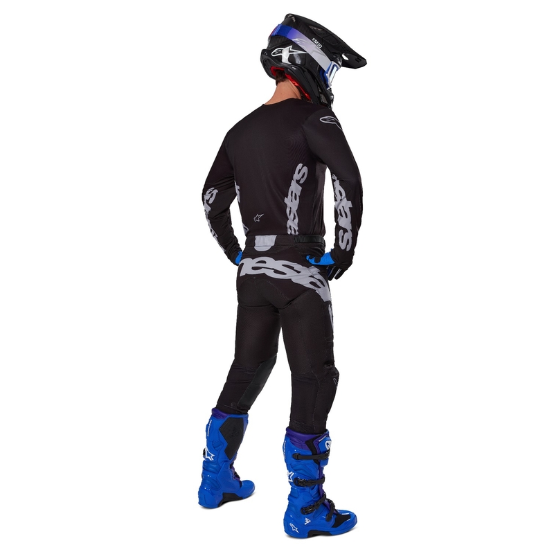 Alpinestars Racer Graphite Motocross Pants Nero e Grigio
