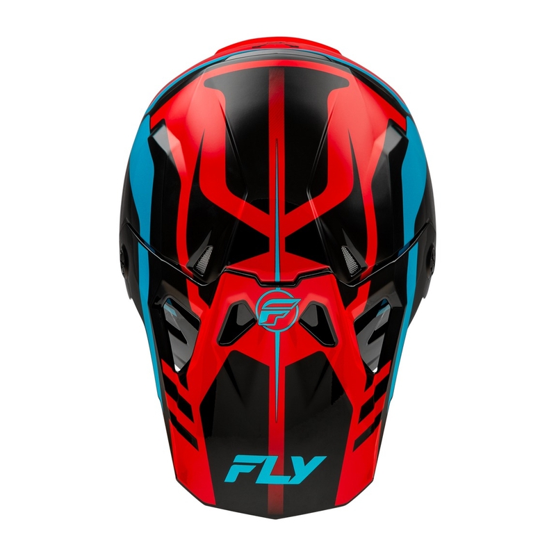 Casco da motocross FLY Racing Formula CP rosso-nero-blu