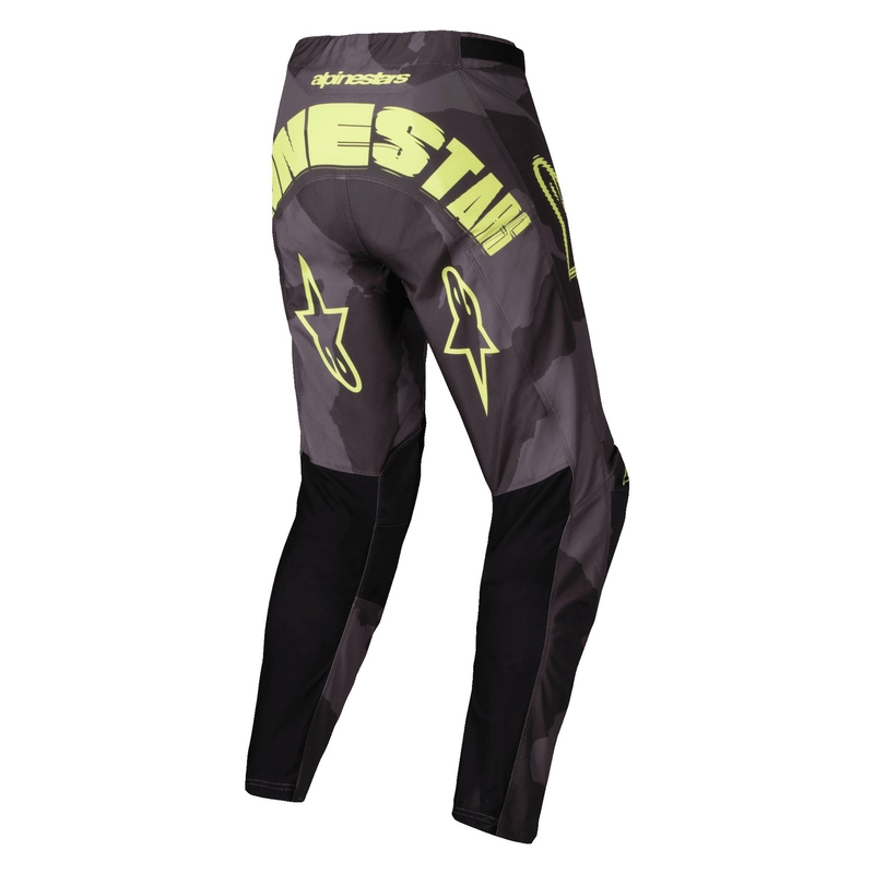 Alpinestars Racer Hollow Pantaloni da motocross giallo scuro camo-fluo