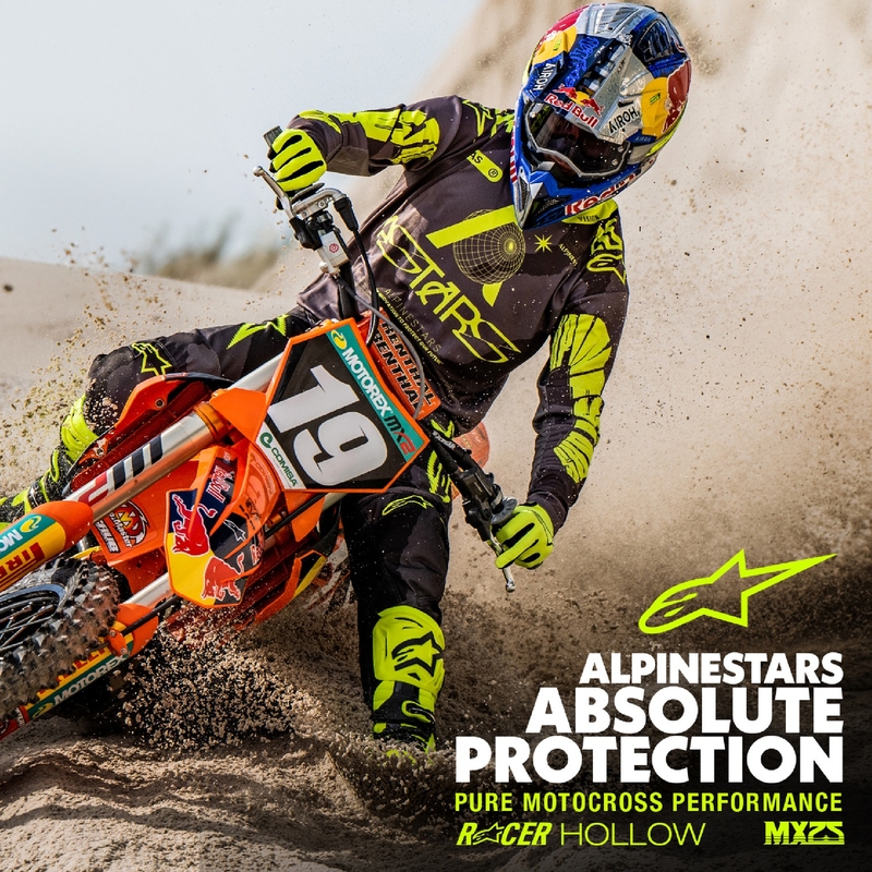 Alpinestars Racer Hollow Pantaloni da motocross giallo scuro camo-fluo