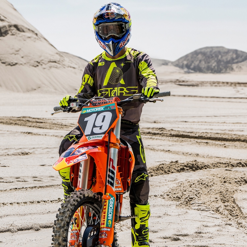 Alpinestars Racer Hollow Pantaloni da motocross giallo scuro camo-fluo