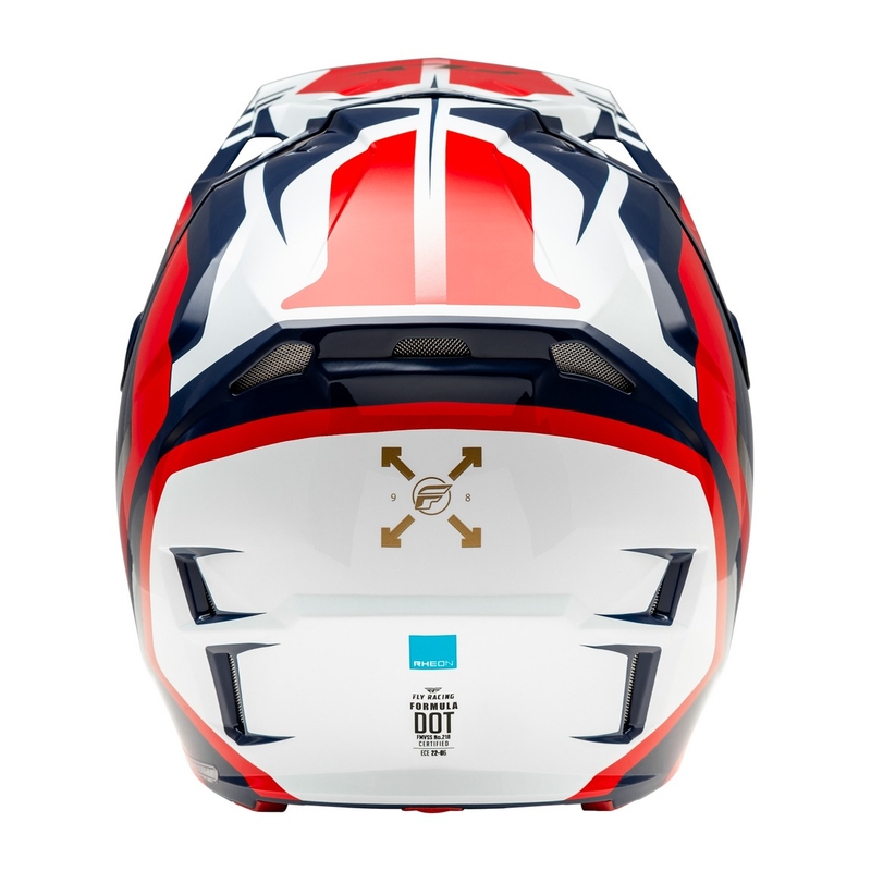 Casco da motocross FLY Racing Formula CP rosso-bianco-blu