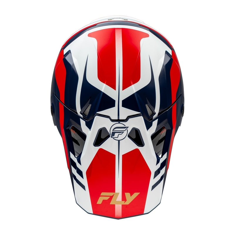 Casco da motocross FLY Racing Formula CP rosso-bianco-blu
