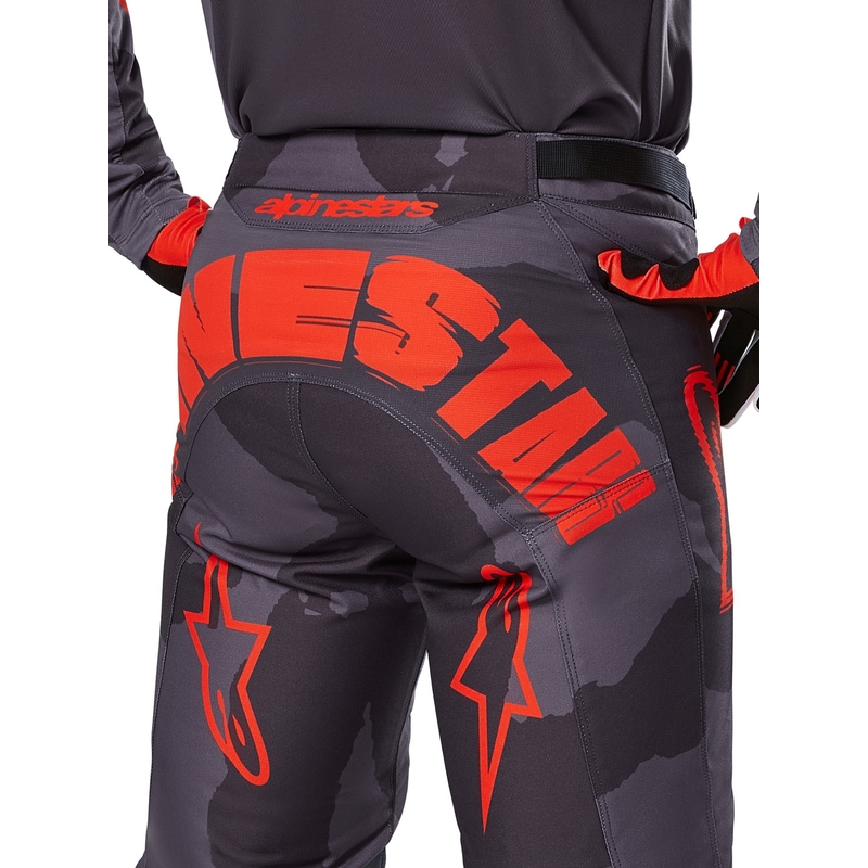 Alpinestars Racer Hollow Motocross Pants grigio camo-arancio fluo
