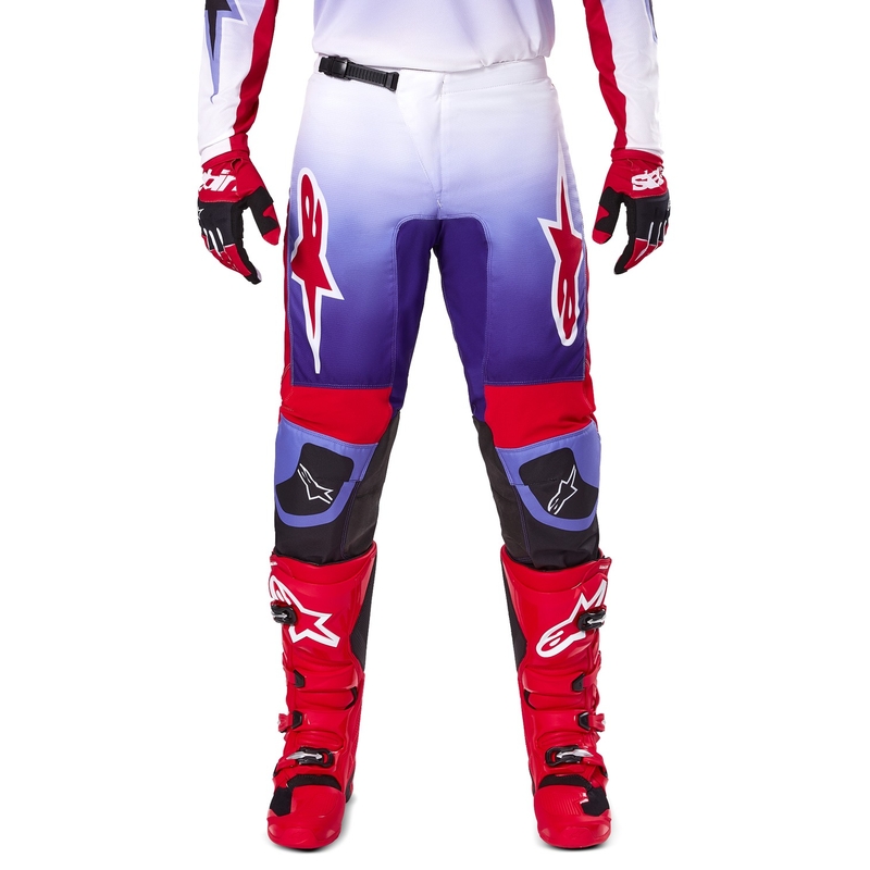 Pantaloni da motocross Alpinestars Fluid Wurx rosso porpora