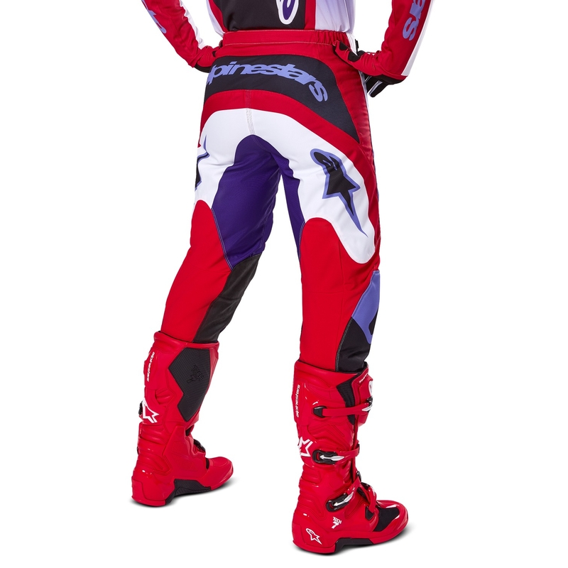 Pantaloni da motocross Alpinestars Fluid Wurx rosso porpora