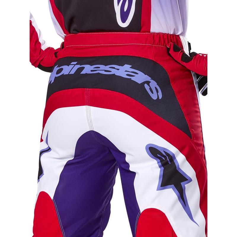 Pantaloni da motocross Alpinestars Fluid Wurx rosso porpora