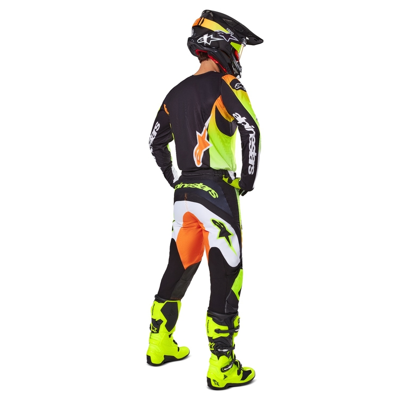 Alpinestars Fluid Wurx Pantaloni da motocross giallo e nero