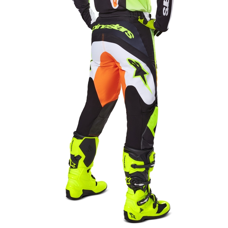 Alpinestars Fluid Wurx Pantaloni da motocross giallo e nero