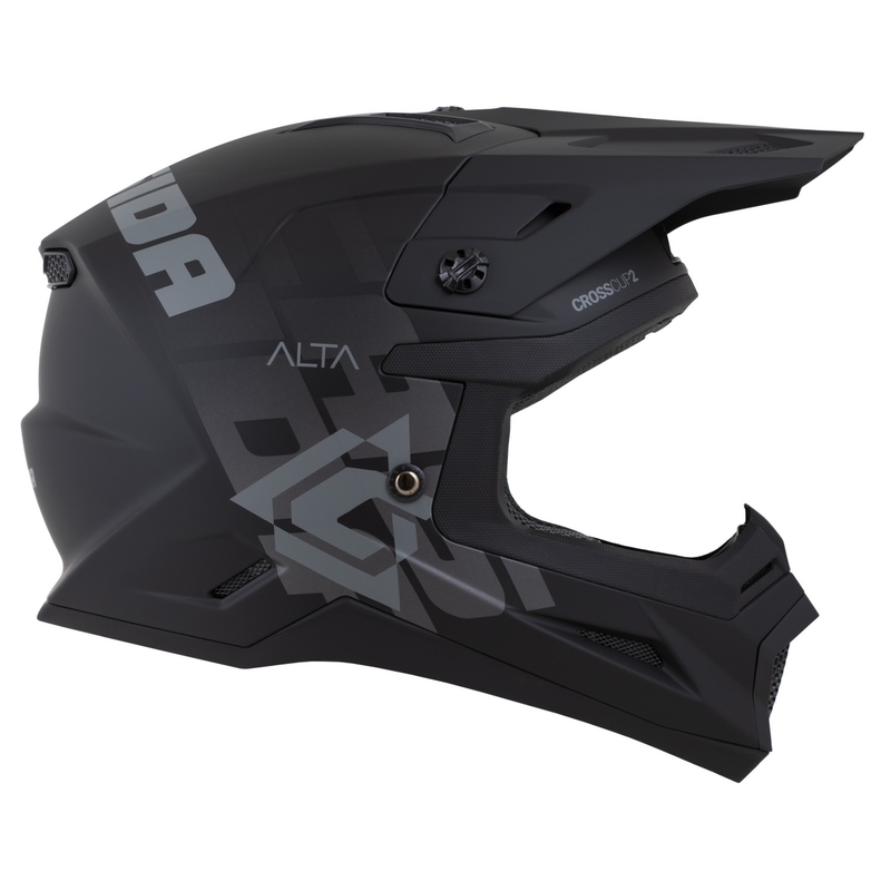 Casco da motocross Cassida Cross Cup 2 Alta nero-grigio opaco