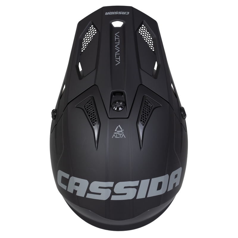 Casco da motocross Cassida Cross Cup 2 Alta nero-grigio opaco