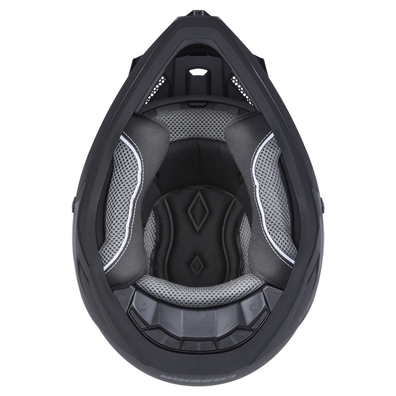 Casco da motocross Cassida Cross Cup 2 Alta nero-grigio opaco