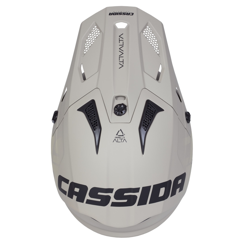 Casco da motocross Cassida Cross Cup 2 Alta grigio sabbia opaco