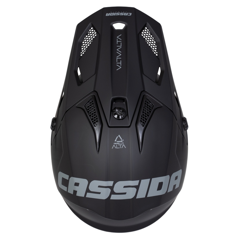 Casco da motocross per bambini Cassida Cross Cup 2 Alta nero-grigio opaco