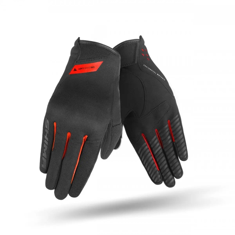 Guanti da moto da donna Shima One EVO Nero-Rosso