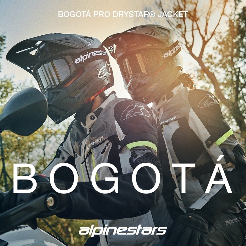 Alpinestars Bogota PRO Drystar Giacca da moto verde e nera 2025