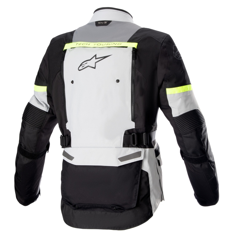Giacca da moto Alpinestars Bogota PRO Drystar grigio-nero-giallo fluo