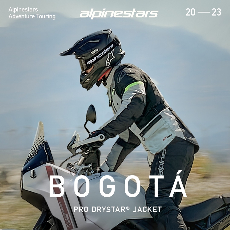 Giacca da moto Alpinestars Bogota PRO Drystar grigio-nero-giallo fluo