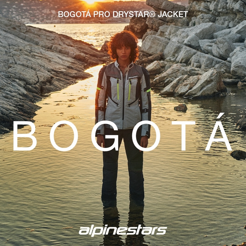 Giacca da moto da donna Alpinestars Stella Bogota PRO Drystar nera
