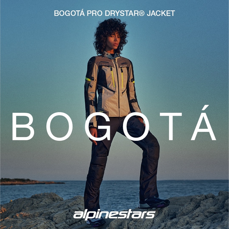 Giacca da moto da donna Alpinestars Stella Bogota PRO Drystar nera