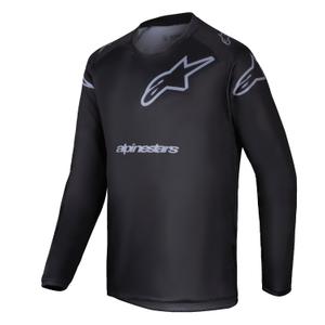 Alpinestars Racer Graphite Maglia da motocross per bambini Nero