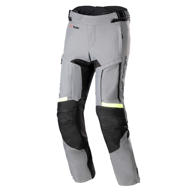 Pantaloni da moto Alpinestars Bogota Pro Drystar 3 Season Grigio-Nero-Giallo Fluo