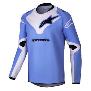 Maglia da motocross da bambino Alpinestars Racer Veil viola-nero