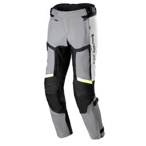 Pantaloni moto Alpinestars Bogota Pro Drystar 4 Season 2025 Grigio-Nero-Giallo Fluo