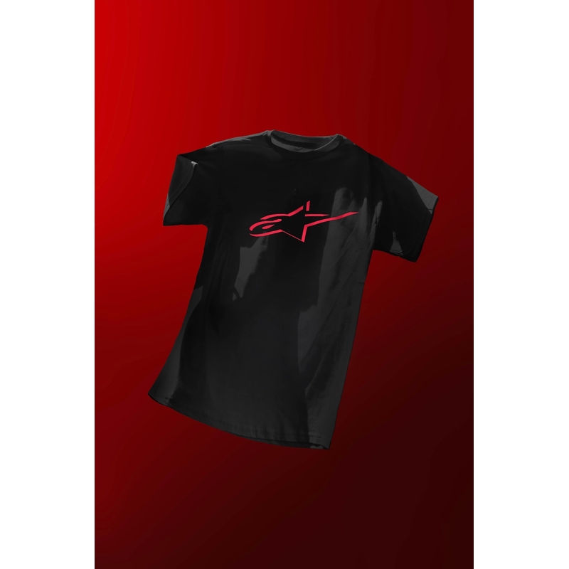 Maglietta Alpinestars Ageless Shadow CSF nero-rosso