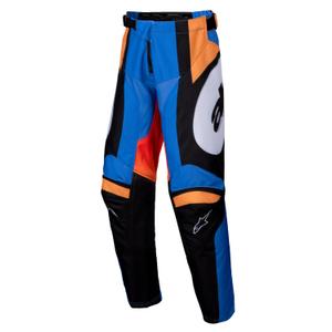 Alpinestars Racer Melt Pantaloni da motocross per bambini Arancione e Blu