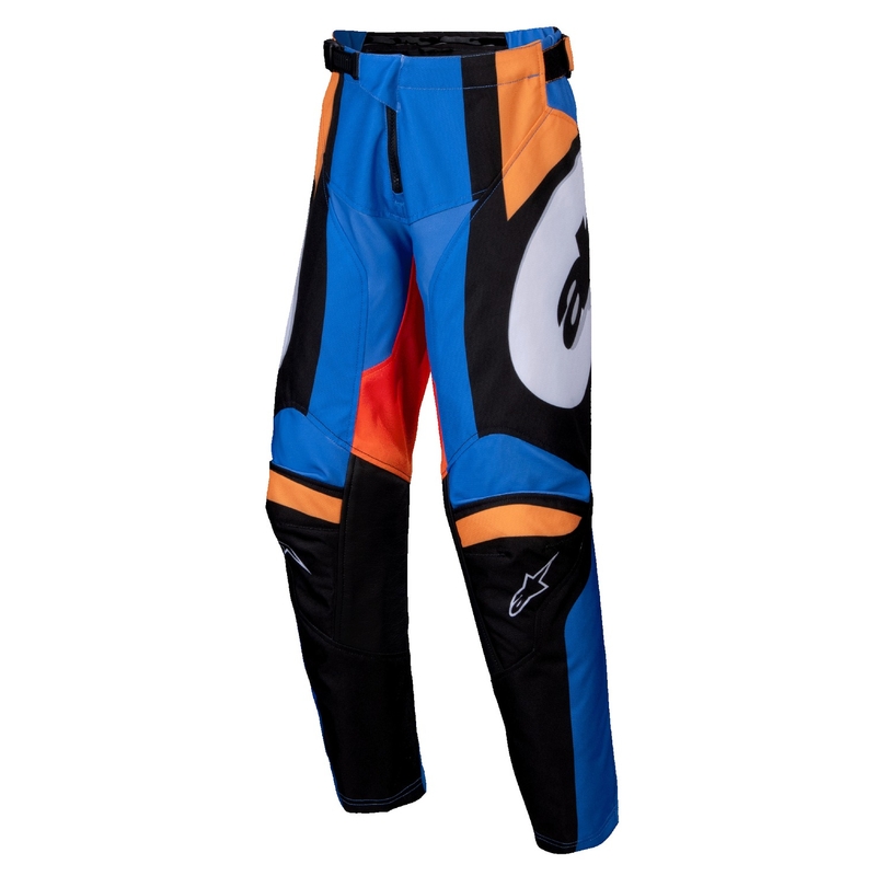Alpinestars Racer Melt Pantaloni da motocross per bambini Arancione e Blu
