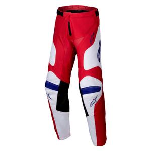 Alpinestars Racer Veil - Pantaloni da motocross per bambini, rosso e bianco