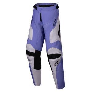 Alpinestars Racer Veil Bambini Pantaloni da motocross viola e nero