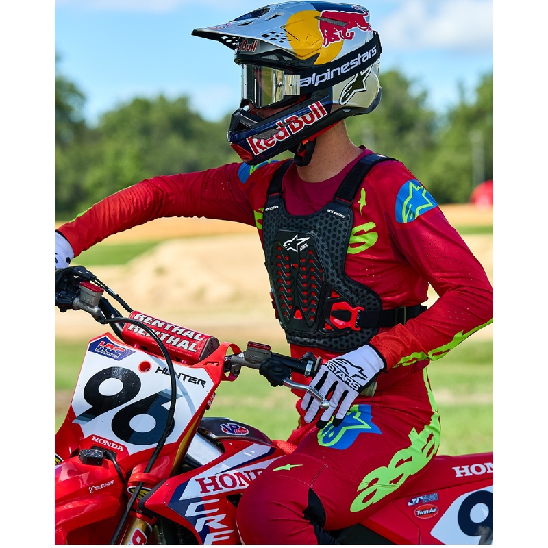 Alpinestars A-5 Plasma protezione toracica nero-rosso-bianco