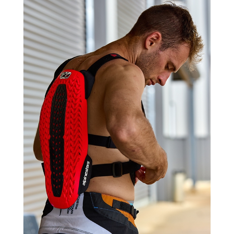 Alpinestars A-5 Plasma protezione toracica nero-rosso-bianco