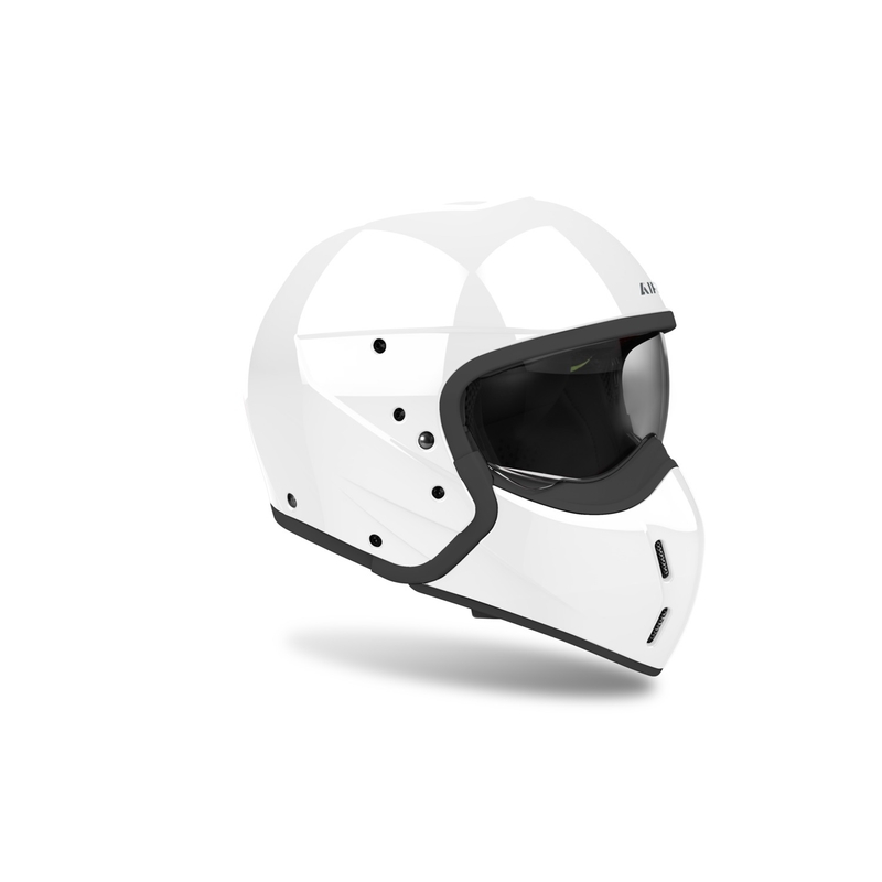 Casco moto modulare Airoh J110 Colore bianco lucido