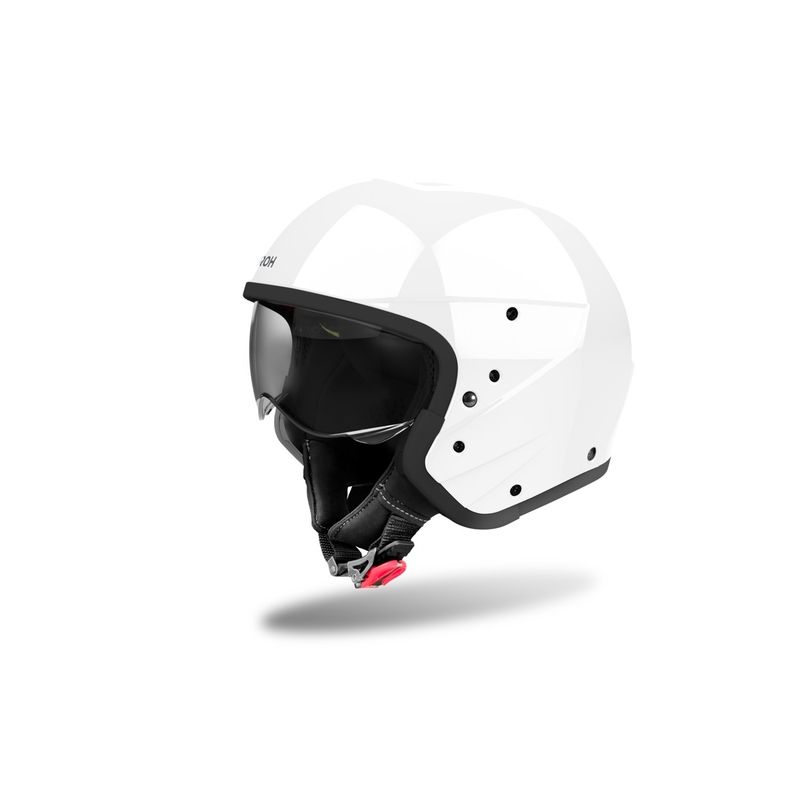 Casco moto modulare Airoh J110 Colore bianco lucido