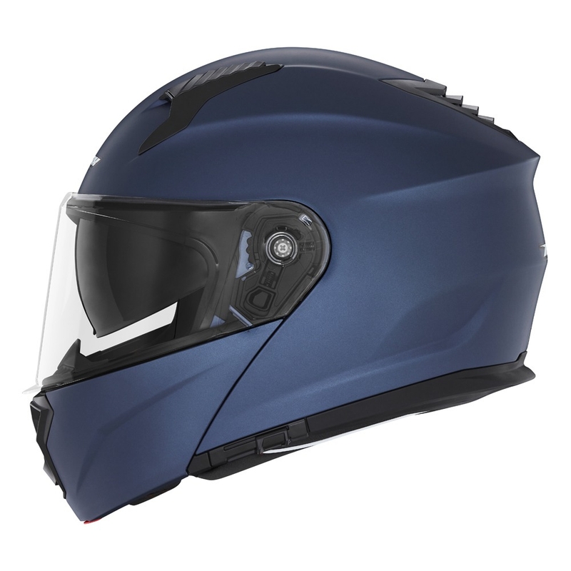 Casco moto ribaltabile NOX N968 blu opaco